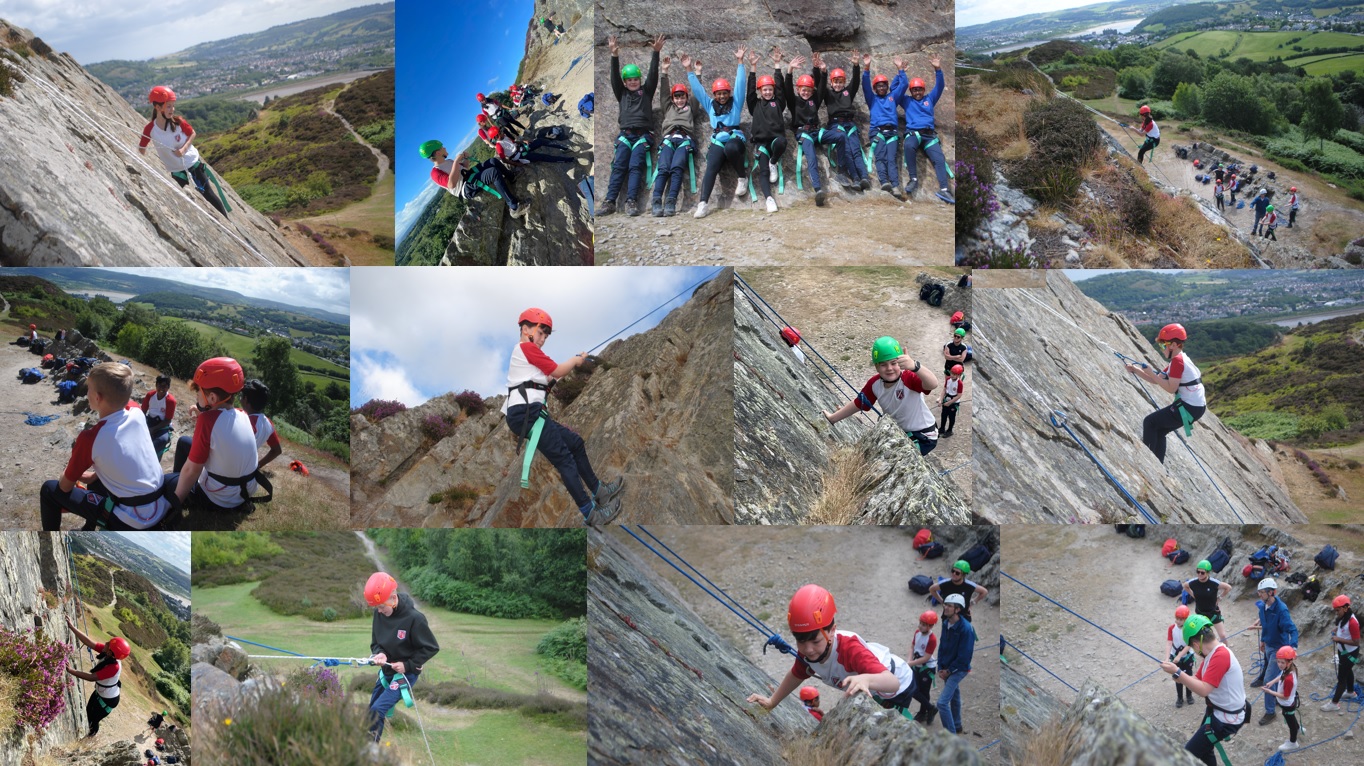 Abseiling at Conwy Mountain